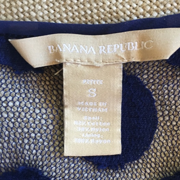 Banana Republic Royal Blue Lace Tank (S) - Picture 5 of 6